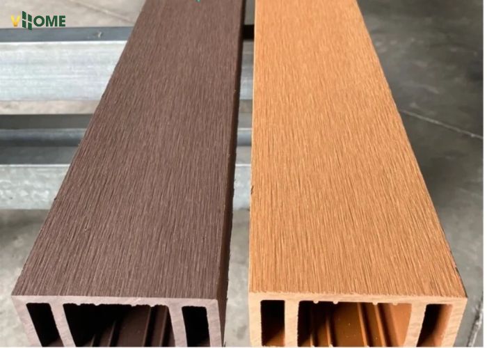 Lam hộp gỗ nhựa ngoài trời có nhiều màu sắc Lam hộp gỗ nhựa ngoài trời có nhiều màu sắc