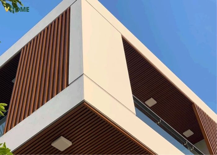 Sử dụng lam sóng trang trí mặt tiền ngôi nhà Sử dụng lam sóng trang trí mặt tiền ngôi nhà