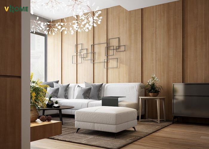 Tấm ốp tường vân gỗ tone màu tự nhiên, nâng tầm thẩm mỹ cho không gian Tấm ốp tường vân gỗ tone màu tự nhiên, nâng tầm thẩm mỹ cho không gian