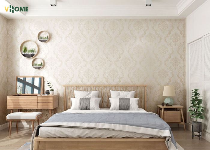 Tấm ốp họa tiết nhẹ nhàng, tạo cảm giác dễ chịu cho phòng ngủ Tấm ốp họa tiết nhẹ nhàng, tạo cảm giác dễ chịu cho phòng ngủ