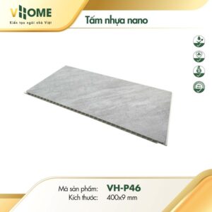 Tấm nhựa ốp tường giả đá cẩm thạch xám P46
