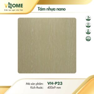 Tấm nhựa ốp tường giả gỗ sồi vàng P23
