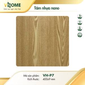 Tấm nhựa ốp tường giả gỗ tần bì vàng sáng P07