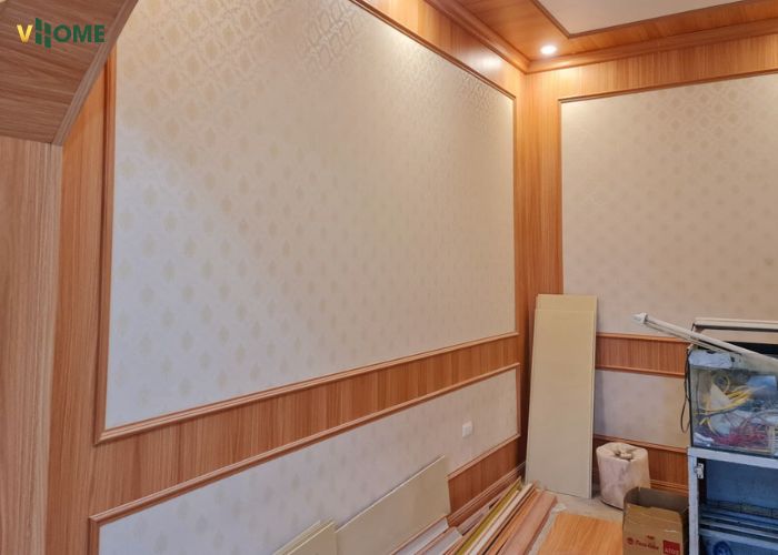 Tấm nhựa ốp tường hoa văn phù hợp với phòng khách Tấm nhựa ốp tường hoa văn phù hợp với phòng khách