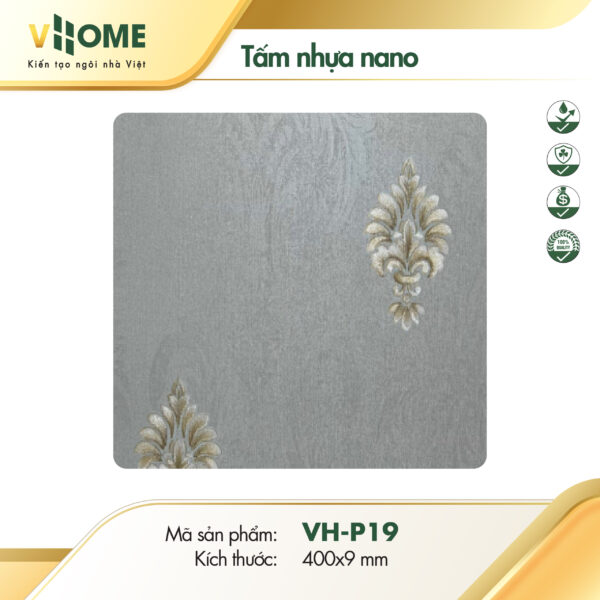 Tấm nhựa ốp tường vân họa tiết Fleur-de-lis cách tân P19