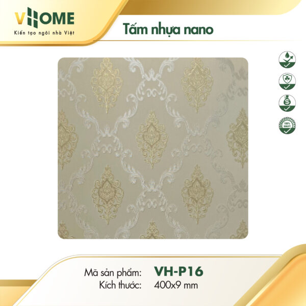 Tấm nhựa ốp tường vân họa tiết cổ điển kiểu Pháp P16