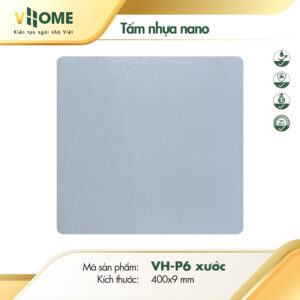 Tấm nhựa ốp tường vân xước màu trắng P06X