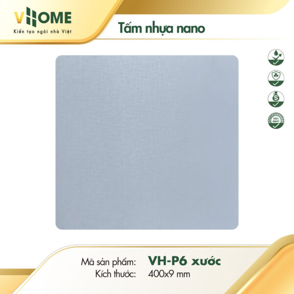 Tấm nhựa ốp tường vân xước màu trắng P06X