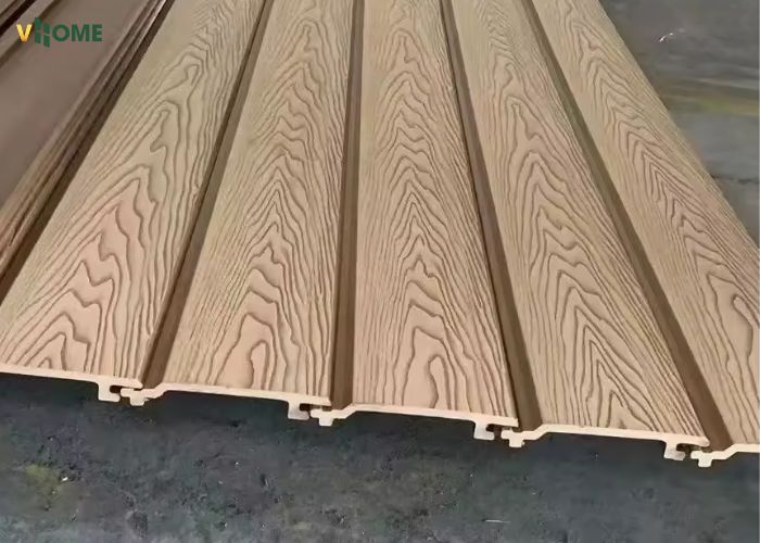 Tấm ốp giả gỗ ngoài trời có thể được cắt theo yêu cầu Tấm ốp giả gỗ ngoài trời có thể được cắt theo yêu cầu