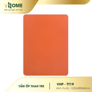 Tấm ốp than tre đơn sắc màu cam đất TT19