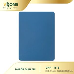 Tấm ốp than tre đơn sắc màu xanh coban TT18