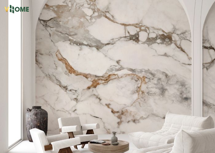 Phòng khách sử dụng tấm than tre vân đá có màu sắc hài hòa nội thất Phòng khách sử dụng tấm than tre vân đá có màu sắc hài hòa nội thất