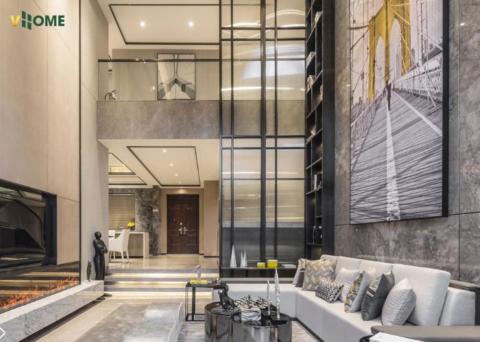 Tấm than tre vân gỗ ốp tường phòng khách Tấm than tre vân gỗ ốp tường phòng khách