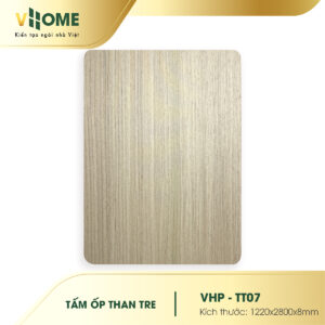 Tấm ốp than tre vân gỗ tần bì sáng TT07