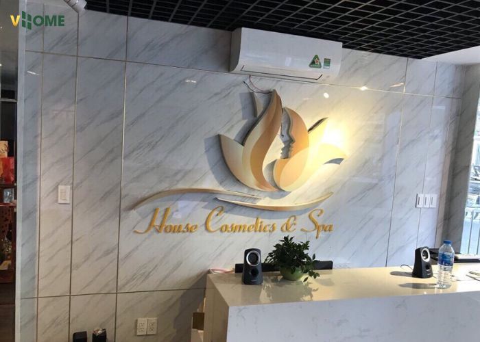 Thương hiệu spa sử dụng tấm PVC vân đá tạo không gian sang trọng