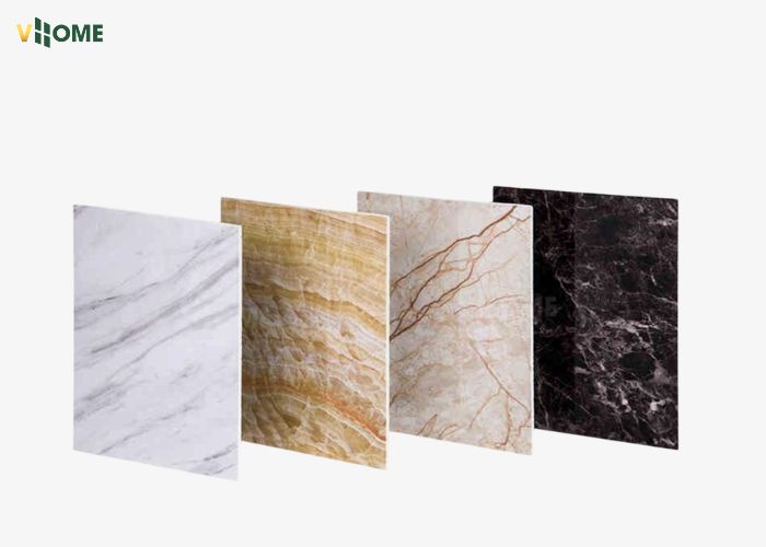 Tấm pvc vân đá có nhiều màu sắc đa dạng khác nhau