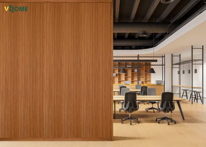 Vách ngăn nhựa giả gỗ mang vẻ đẹp sang trọng như gỗ thật Vách ngăn nhựa giả gỗ mang vẻ đẹp sang trọng như gỗ thật