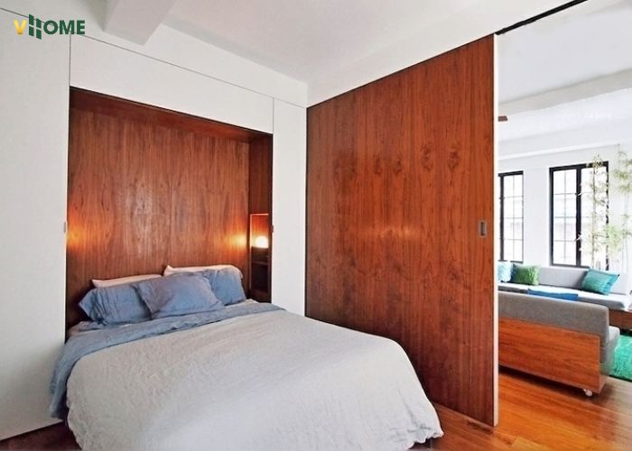 Ngăn chia phòng ngủ và phòng khách bằng vách ngăn nhựa Ngăn chia phòng ngủ và phòng khách bằng vách ngăn nhựa