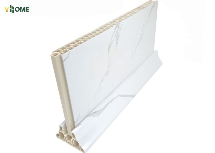 Mẫu vách ngăn nhựa giả đá kèm chân đế