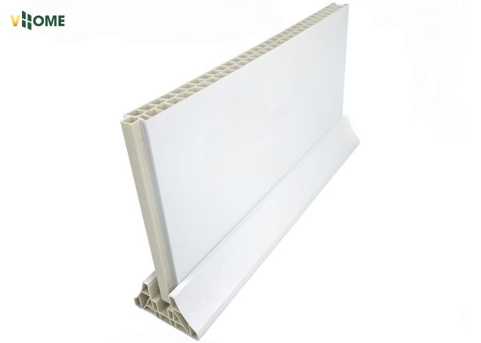 Mẫu vách ngăn nhựa trắng và chân đế Mẫu vách ngăn nhựa trắng và chân đế