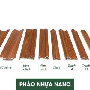 Bộ phào nhựa nano màu nâu cánh gián P09