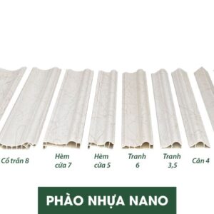 Bộ phào nhựa nano vân đá cẩm thạch trắng P02