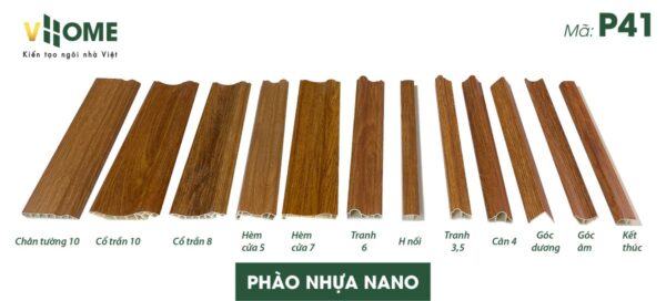 Bộ phào nhựa nano vân gỗ sồi vàng P29