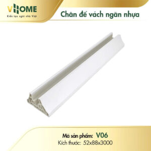Chân đế vách ngăn nhựa màu trắng V06