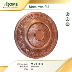 Mâm trần vân gỗ M7115