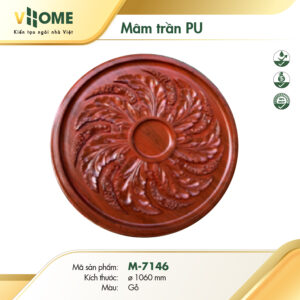 Mâm trần vân gỗ M7146