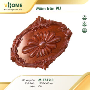 Mâm trần vân gỗ M7512-1