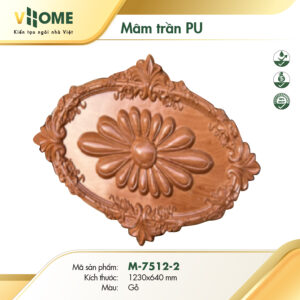 Mâm trần vân gỗ M7512-2