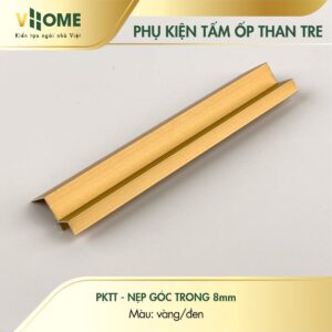 Nẹp góc trong 8mm màu vàng