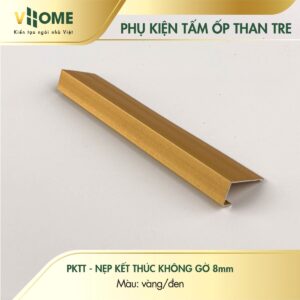 Nẹp kết thúc không gờ 8mm màu vàng