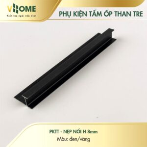 Nẹp nối H 8mm màu đen