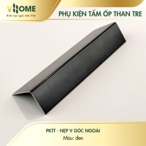 Nẹp V góc ngoài màu đen