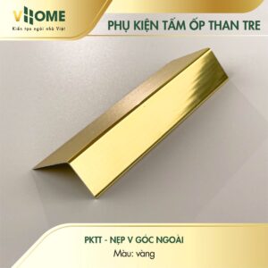 Nẹp V góc ngoài màu vàng