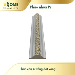 Phào cân 4 trắng dát vàng