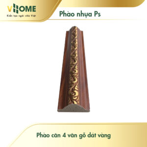 Phào cân 4 vân gỗ dát vàng