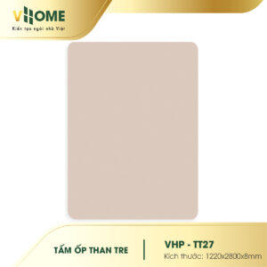 Tấm ốp than tre đơn sắc màu hồng phấn TT27