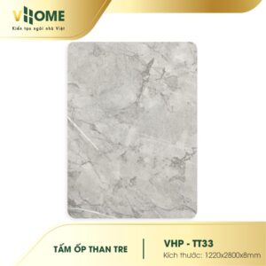 Tấm ốp than tre vân đá Gris TT33