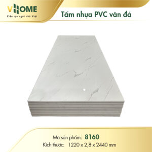 Tấm pvc vân đá Marble trắng ý VX8160