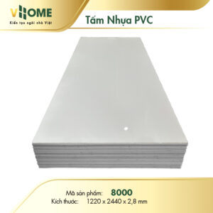 Tấm pvc vân đá màu trắng VX8000