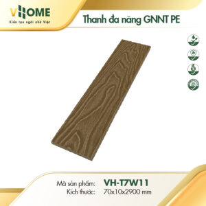 Thanh đa năng gỗ nhựa ngoài trời gốc PE màu vàng T7W11