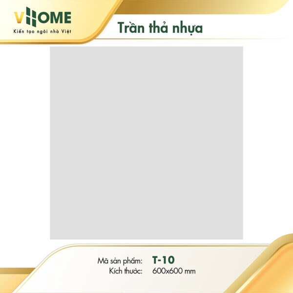 Trần thả nhựa màu trắng ngà T10