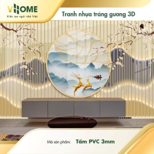 Tranh tráng gương 3D nhựa PVC 3mm