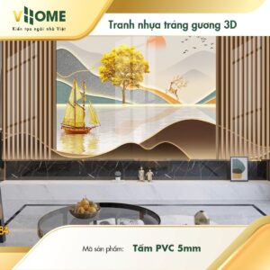 Tranh tráng gương 3D nhựa PVC 5mm