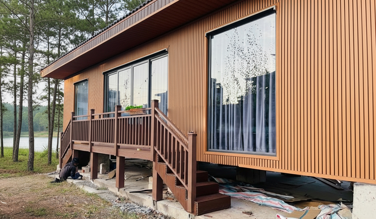 Gỗ nhựa ngoài trời