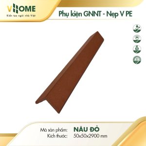 Phụ kiện nẹp V gốc PE màu nâu đỏ
