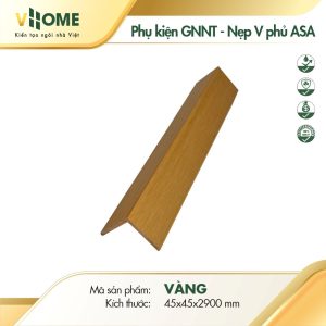Phụ kiện nẹp V màu vàng phủ ASA